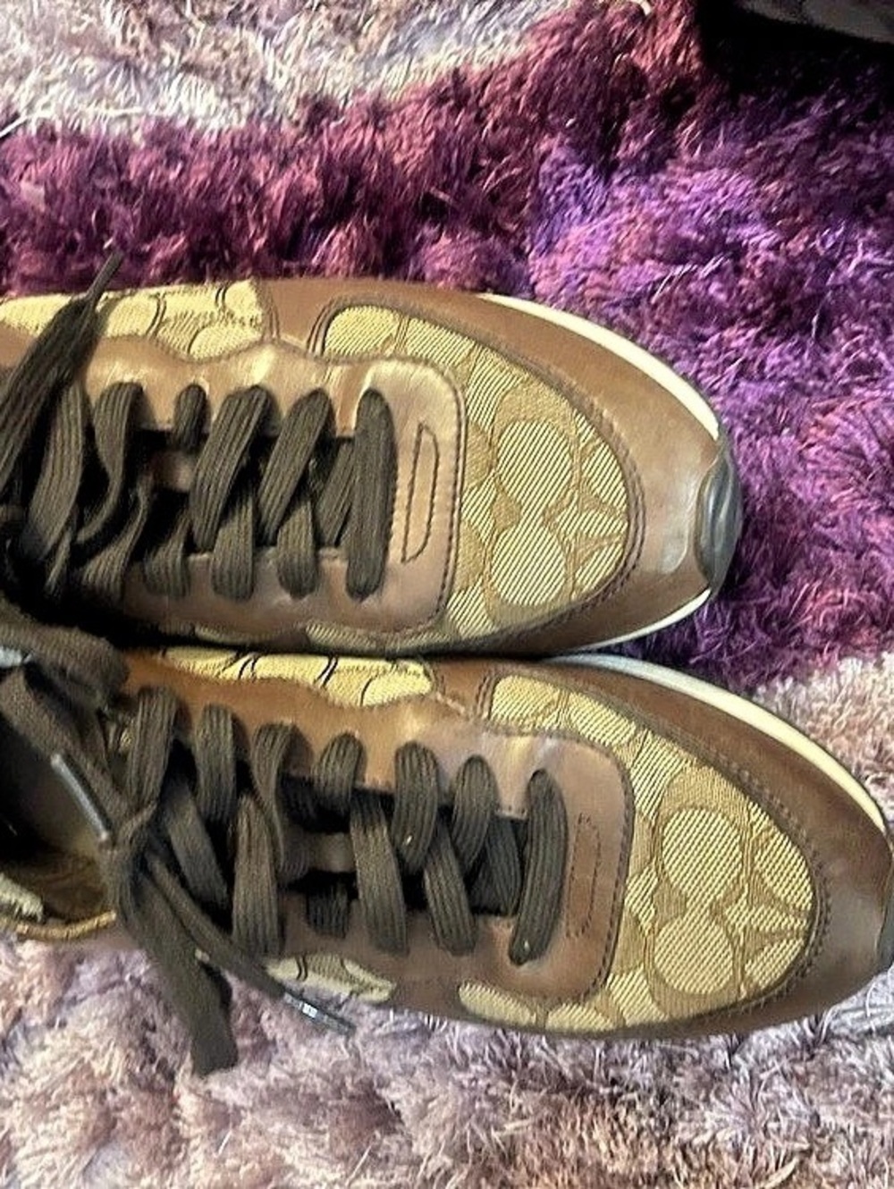 Coach Women's Brown & Black Sneakers